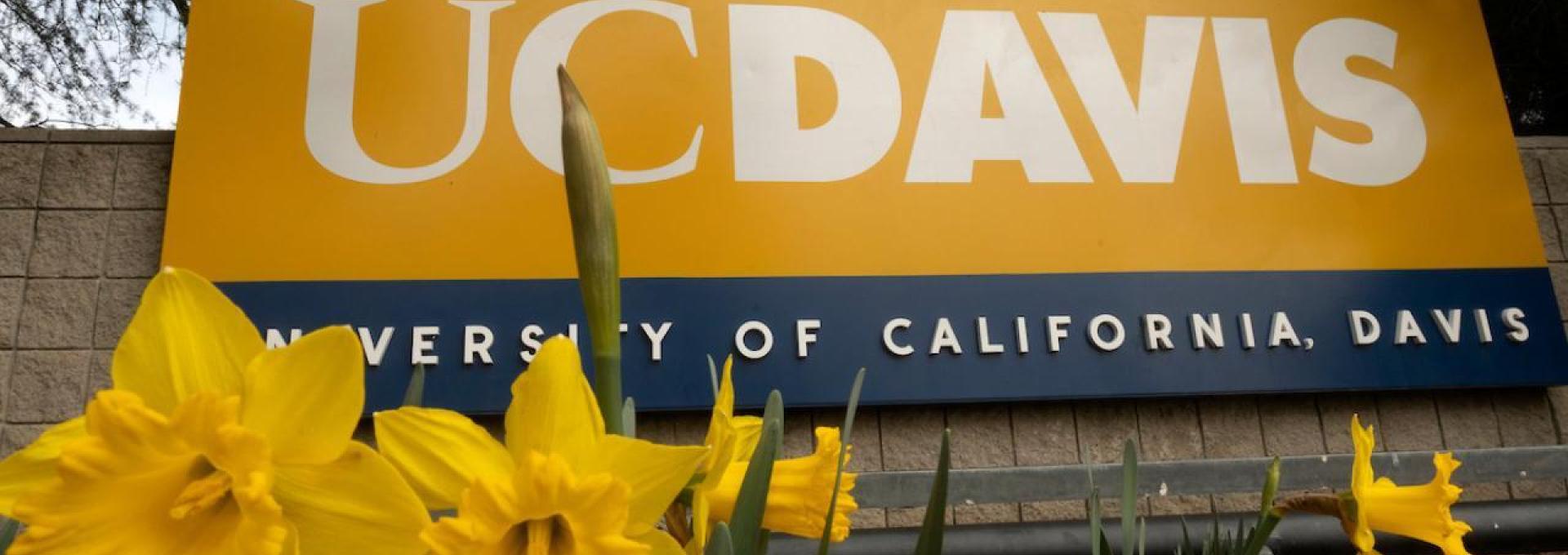 UC Davis welcome sign