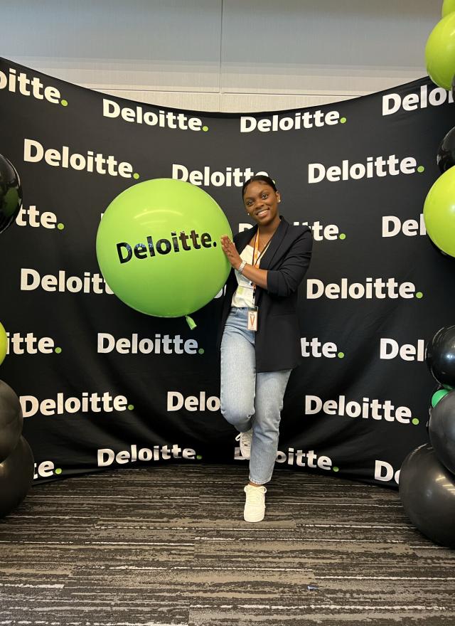 Dainah Kilburn at Deloitte conference