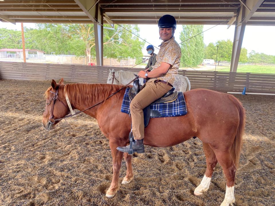 Ash Singh MBA 22 and his horse Quincy