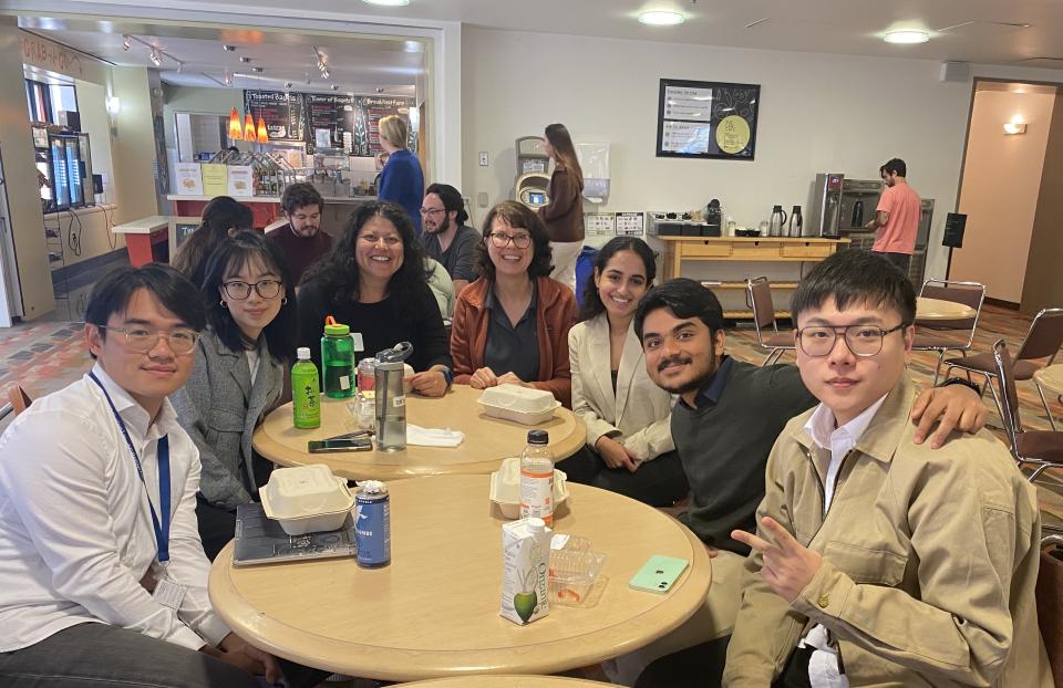 people sitting around a table