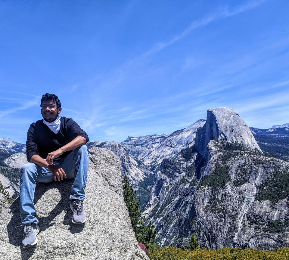 Ashwin Suresh in Yosemite National Park