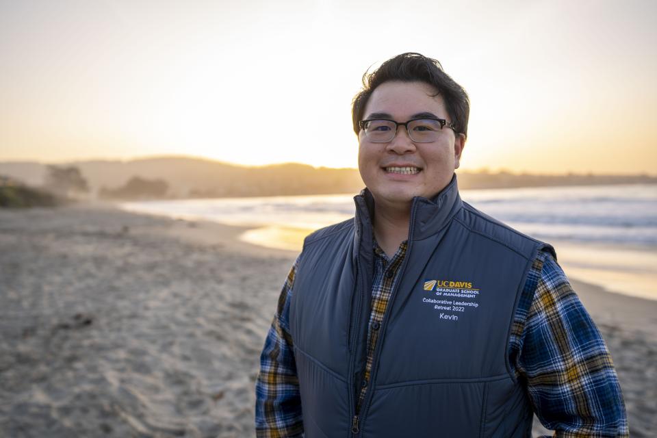 Kevin Chuc MBA 22 at the 2022 UC Davis Collaborative Leadership retreat in Monterey